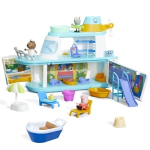 Set de joaca Peppa Pig - Vapor de croaziera cu 3 etaje, 3 figurine si 13 accesorii