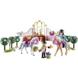 Set de Joaca PLAYMOBIL 70450 - Lectie de Ecvestrie cu Printesa, 185 piese - Img 4