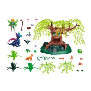 Set de Joaca PLAYMOBIL Baum der Weisheit cu Zana Forestiera si Dragon, Ab 7 Ani - Img 2