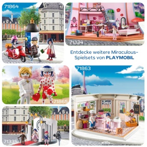 Set de Joaca PLAYMOBIL Miraculous Ladybug si Cat Noir - Figurine, Accesorii, 4 ani - Img 5