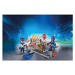 Set de Joaca Politie PLAYMOBIL - Straensperre cu 2 Figurine si Accesorii, 48 piese - Img 2