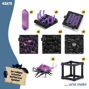Set de Joaca Schleich ELDRADOR Battle Cave cu Schattenassel, 34 Piese - Img 6