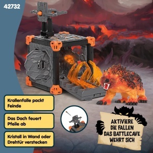 Set de Joaca Schleich ELDRADOR BattleCave Lavabar 31 Piese pentru Copii - Img 6