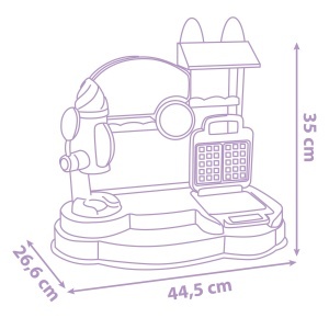 Set de joaca Smoby Gabbys Dollhouse, Eisdiele, cu accesorii, pentru copii 3 ani - Img 4
