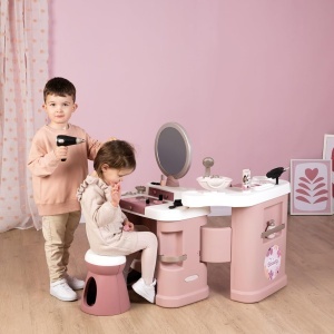 Set de joaca Smoby My Beauty Center, 3-in-1, cu efecte de lumini si sunet, 26 accesorii - Img 5