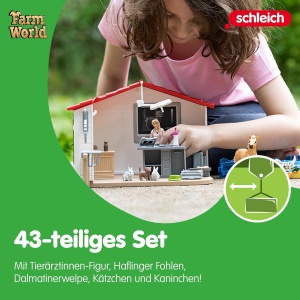 Set de Joaca Veterinar Schleich Farm World 42502 cu 43 Piese - Img 5