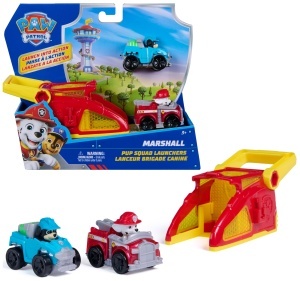 Set de Joc PAW PATROL - Launcher cu Marshall si Rex, 2 Mini Vehicule 6,5 cm - Img 1