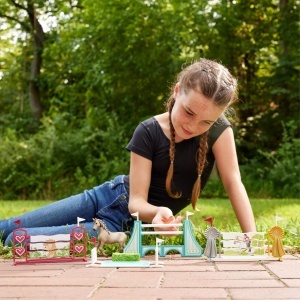Set de joc Schleich Horse Club - 30 piese, accesorii pentru obstacole, pentru copii de la 5 ani - Img 2