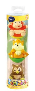 Set de jocuri VTech ZoomiZooz - 3 animale (maimuta, veverita, bufnita), multicolor