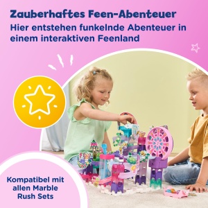 Set de Kugelbahn VTech Marble Rush Fairy Garden M500 E cu 78 piese - Img 2