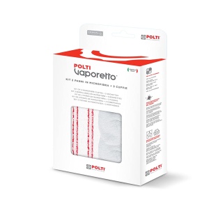 Set de lavete din microfibra Polti PAEU0324 pentru aspirator Vaporetto, 2 bucati - Img 2