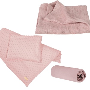 Set de Lenjerie pentru Bebei Roba Organic Lil Planet - 100 Bumbac Bio, RosaMauve