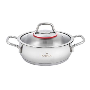Set de Oale Karaca Emirgan 6 Piese, Inox, Inductie, Cu Capac din Sticla - Img 3