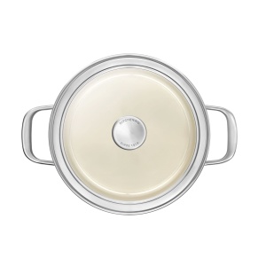 Set de Oale si Tigai KitchenAid Steel Core Enamel 10 piese, Inductie, Empire Rosu - Img 12