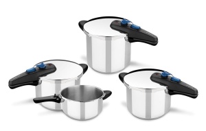 Set de Oale Sub Presiune MONIX Veloce, 4 si 6 Litri, Inox, Culoare Argintie - Img 2