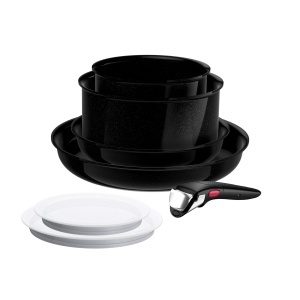 Set de Oale Tefal Ingenio Explore On, 7 piese, antiaderent, negru - Img 2