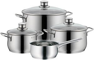 Set de oale WMF Diadem Plus 4 piese inox Cromargan compatibil cu inductie