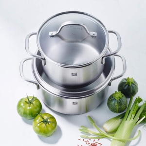 Set de Oale ZWILLING Flow 5 piese, inox, inductie, cu capac din sticla - Img 6