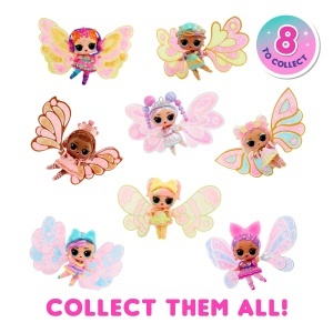 Set de Papusi L.O.L. Surprise Fairy Tots - Inclus 1 Papusa, 8 Stiluri, Culoare Roz - Img 7