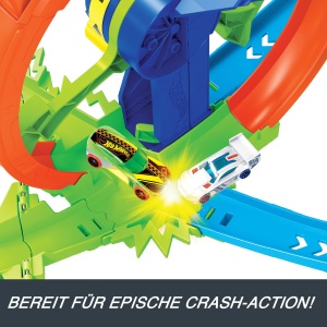 Set de pista Hot Wheels cu looping si masina Die-Cast 164, cu maner pentru transport - Img 5