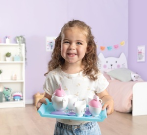 Set de Servire pentru Ceai Gabbys Dollhouse Smoby - 8 Piese, Plastic, pentru Copii de la 3 Ani - Img 7