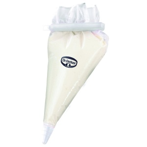 Set de Spritzbeutel Dr. Oetker cu 10 Pungi si 4 Tulle, TransparentAlb