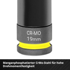 Set de Stecknuss Einhell 3 piese, CrMo, 171921 mm, 80 mm lungime - Img 4