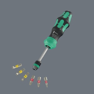 Set de surubelnite Wera Kraftform Kompakt 25 RA-R, 6 piese, cu bituri incluse - Img 7
