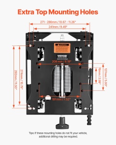 Set de Suspensie pentru Scaun VEVOR JZ-7HG, 150 mm Reglabil, Compatibil cu Rasenmayer si Gabelstapler - Img 4