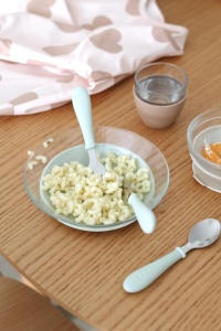 Set de tacamuri pentru copii Beaba din inox, 3 piese, usor de utilizat, verde - Img 4