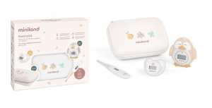 Set de termometre pentru bebelusi Miniland Thermokit Valencia, 3 termometre, etui practic