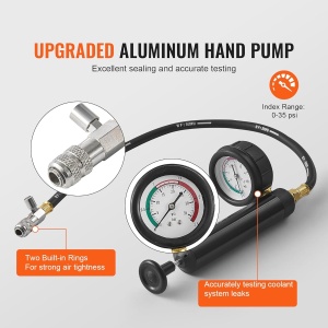 Set de testare si umplere racire VEVOR 28 piese, 17 adaptoare, compact - Img 3
