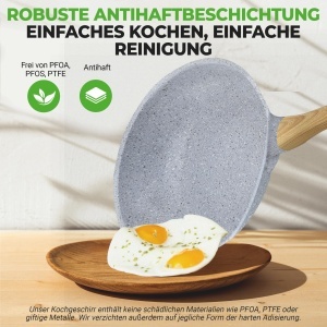 Set de tigai si oale NutriChef, 22 piese, antiaderent, culoare Eisblau - Img 3