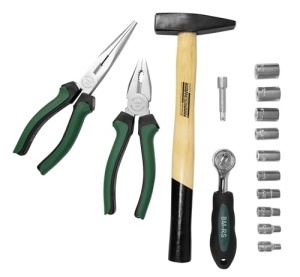 Set de unelte Bruder Mannesmann M29057 57 piese lame din otel crom-vanadiu - Img 4