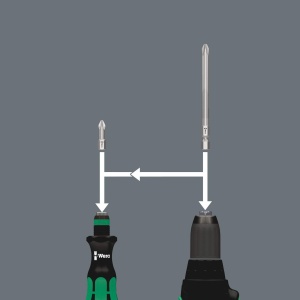 Set de unelte Wera Kraftform Kompakt 62, 33 piese, bits de 89 mm - Img 3