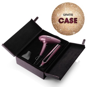 Set Deluxe GHD Cherry Chic Placa de par si Uscator 2200W, Culoare Rosie - Img 2
