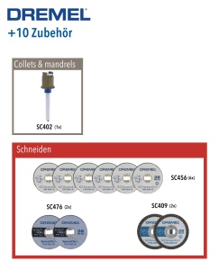 Set discuri de taiere Dremel SC690 EZ SpeedClic 38 mm pentru metal si plastic - Img 2
