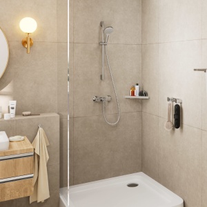 Set dus hansgrohe Vernis Blend, 0,65m, 2 tipuri de jet, crom - Img 3