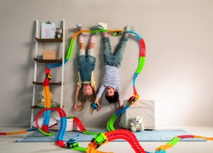 Set extensie sine flexibile Smoby FleXtreme, 72 piese, 1.72 m lungime, pentru copii 4 - Img 4