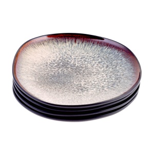 Set Farfurii Karaca Schwarz Galactic, 4 Piese, Porcelan, Negru, Modern - Img 6