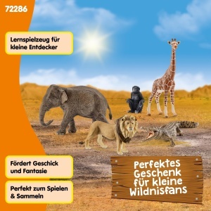 Set Figurine Animale Salbatice Schleich 72286 - 5 Piese, pentru copii de la 3 ani - Img 6