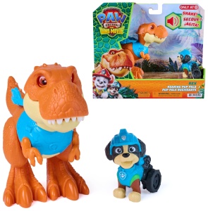Set Figurine Dino PAW Patrol Timmy si Rex, 13 cm, Sunete Activitate