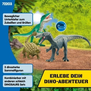 Set Figurine Dinozauri Schleich - Giganotosaurus, Baryonyx, Ankylosaurus, Detalii Realiste - Img 4