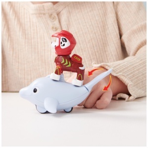 Set Figurine Paw Patrol Aqua Pups - Marshall si Delfin, 6 cm si 13 cm, pentru copii de la 3 ani - Img 7