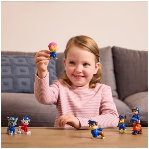 Set Figurine PAW Patrol Chase, Marshall, Skye, Rubble, Rocky, Zuma, Ryder, 7 personaje, 6 cm - Img 8