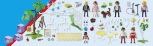 Set Figurine PLAYMOBIL 71365 - Petrecere Nunta, 163 Piese, 7 Figurine, 5 Animale - Img 6
