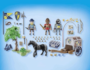 Set Figurine PLAYMOBIL Novelmore 71484 Transport cu Aur, pentru copii de la 4 ani - Img 7