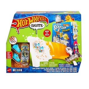 Set Fingerboard Hot Wheels Skate Tony Hawk cu 1 Tabla Exclusiva si 1 Pereche de Pantofi