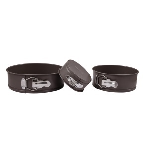 Set forme de copt Bergner Baking Lovers - 3 piese, antiaderente, din otel carbon