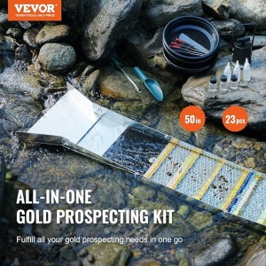Set Gold Prospecting VEVOR SL-50T 23 piese Aluminiu rezistent Portabil - Img 3